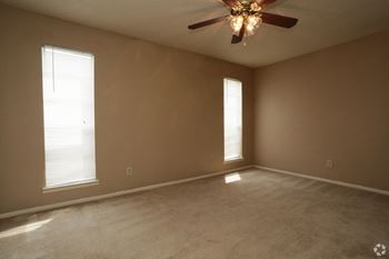 Carpeted bedrooms*